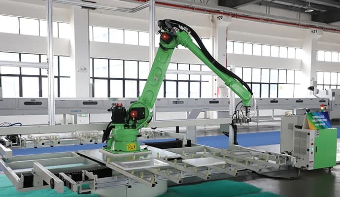 Rotary Robotic Arm Paint Spraying Production Line